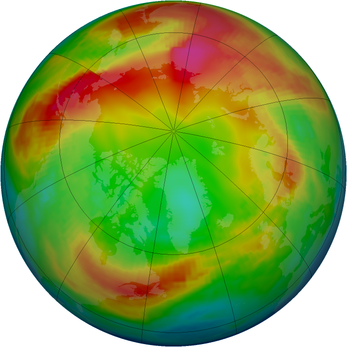 Arctic ozone map for 02 February 1980